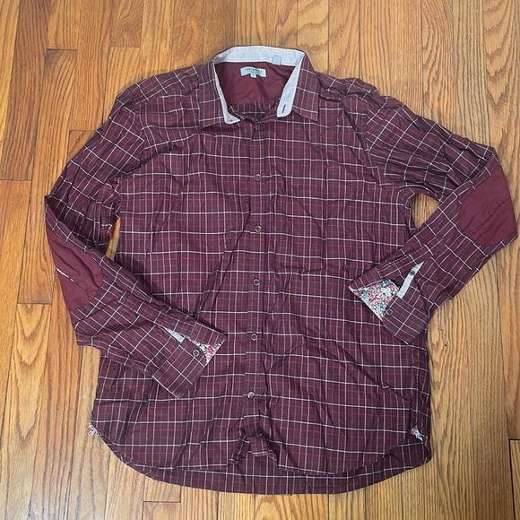 Ted Baker Button Down Shirt Plaid Men’s Size 6 XXL preppy - Picture 1 of 8